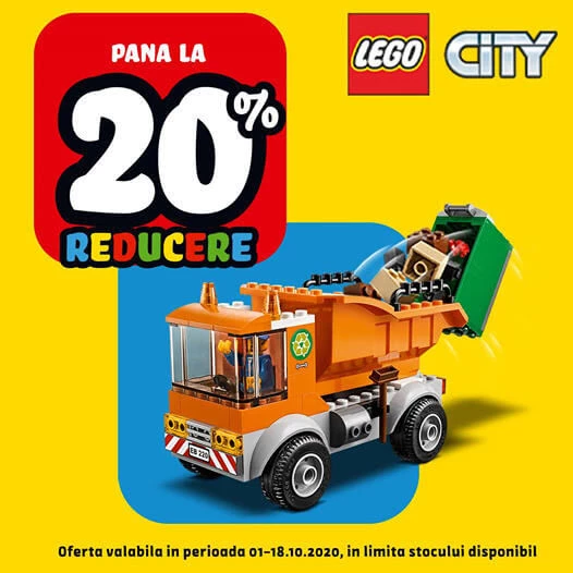Până la 20% reducere la seturile LEGO CITY